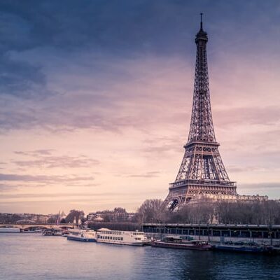 Paris Eiffel Tower Sunset
