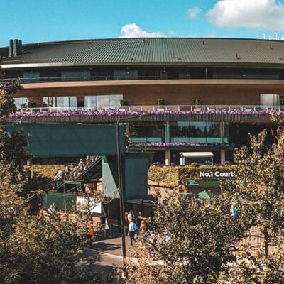 Outside Wimbledon No1 Court