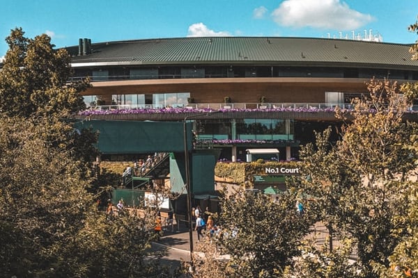 Outside Wimbledon No1 Court
